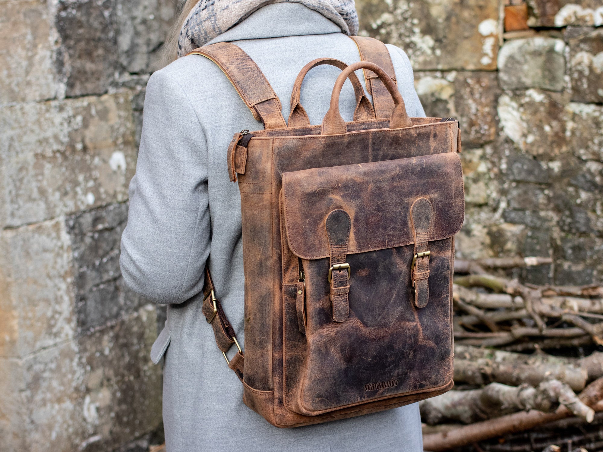 Leather Laptop Backpack For Women Laptop Backpacks