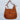 Leather Tan Sling Shoulder Bag with Purse - Sample