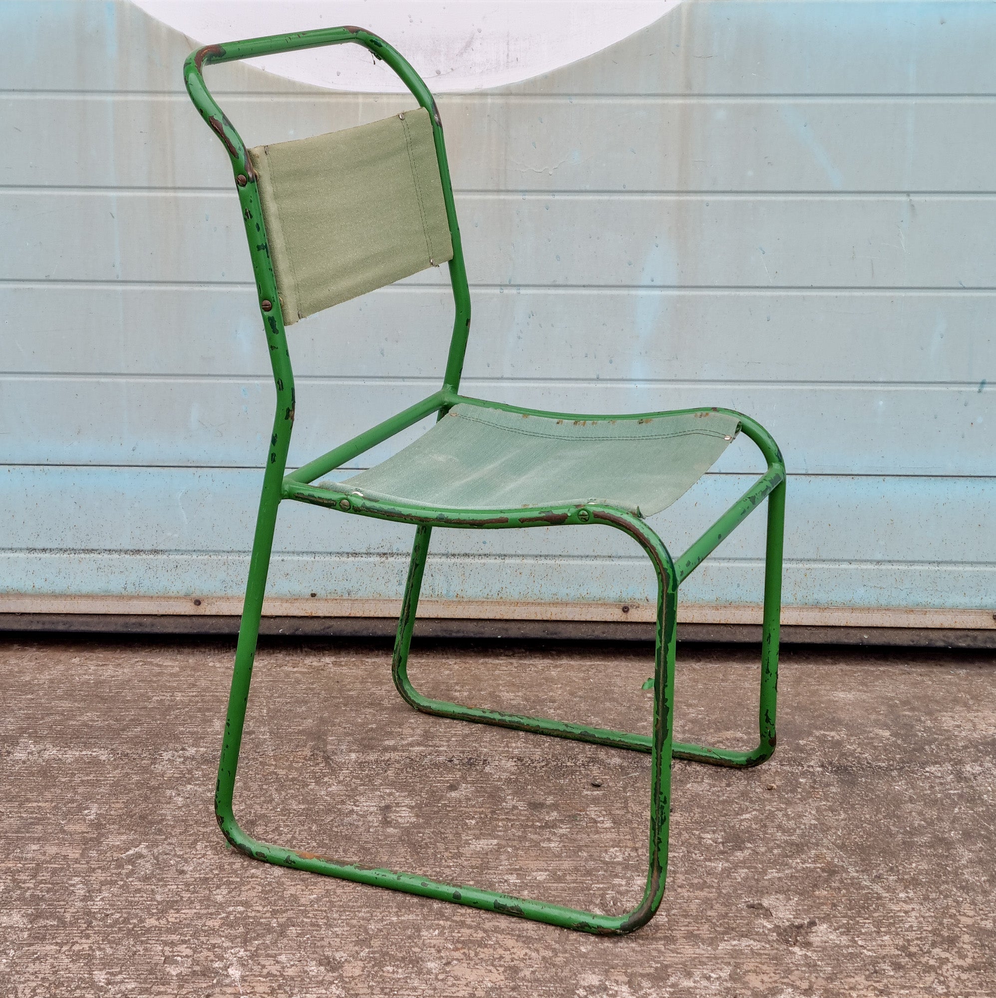 Vintage Stacking Chair by PEL Canvas