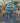 Vintage Folding Table - Blue