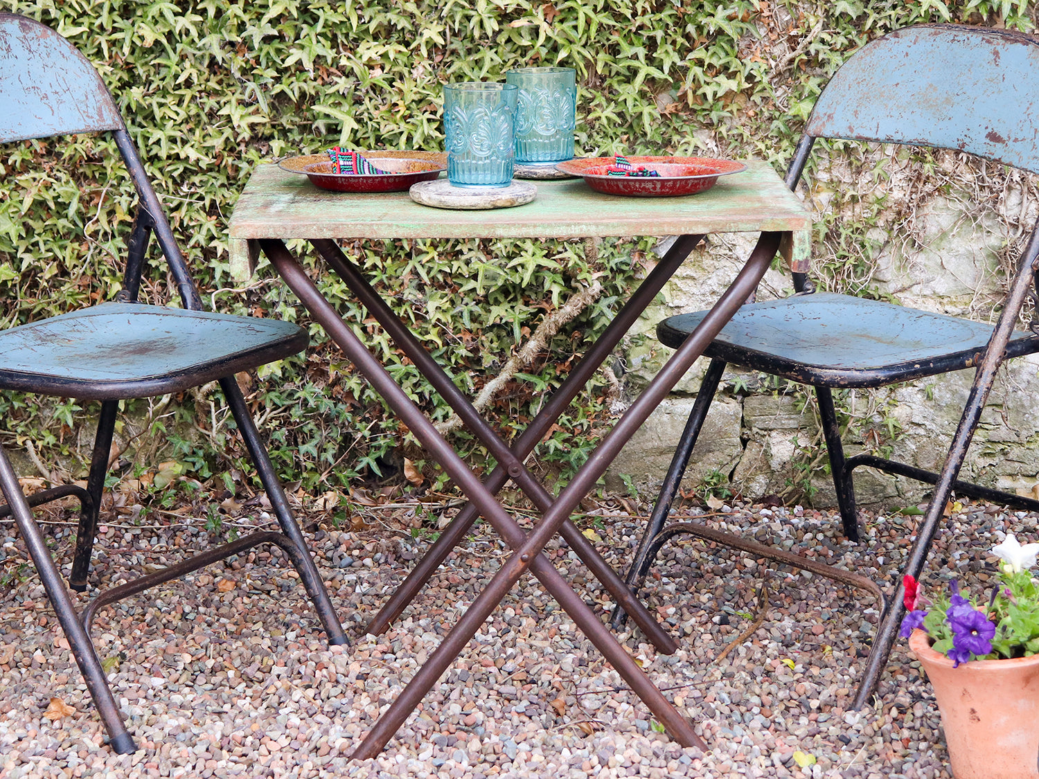Vintage Bistro Table Outdoor Furniture Scaramanga