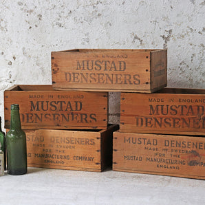 Vintage Wooden Mustad Nail Box