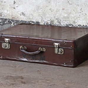 Pre-Loved Leather Suitcase
