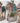 Large Vintage Wooden Cow - Blue