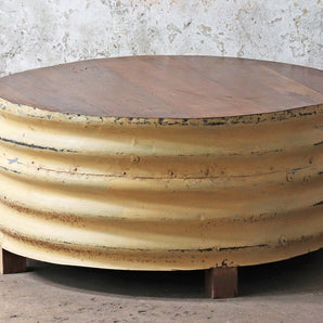 Upcycled Coffee Table - Yellow