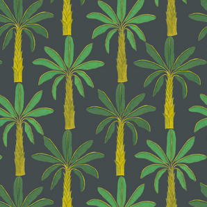 Tropical Wallpaper Sample: Mallard Green-T1902MGS