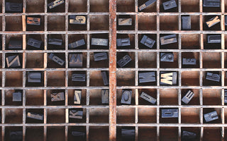 vintage printing blocks