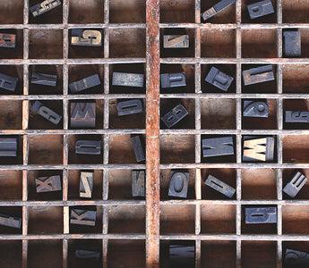 vintage printing blocks