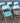 Metal Vintage Folding Chair - Blue