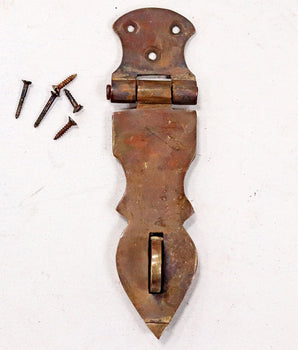 Extra Large Antique Style Hasp and Staple