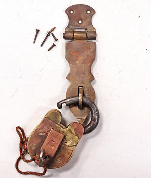 Extra Large Antique Style Hasp and Staple