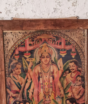 Vintage Satyanarayan Puja Print