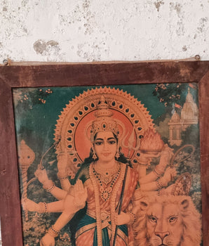 Jai Durga - Indian Devotional Print - Vintage Art