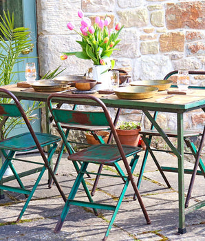 Vintage Folding Table - Green