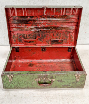 Green Metal Travel Case