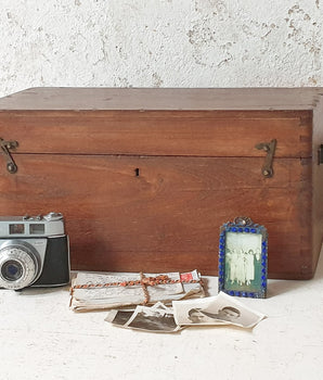 Old Teak Storage Box