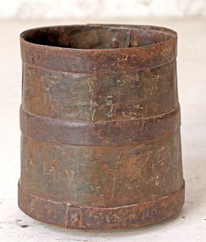 Set of Three Large Vintage Metal Pots