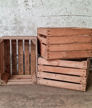 Vintage Apple Crates 3-Set