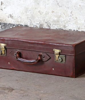 Vintage Leather Suitcase