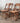 Set of 4 Vintage Wooden Folding Chair - Slatted