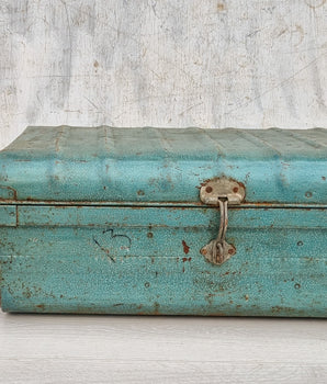 Vintage Turquoise Trunk