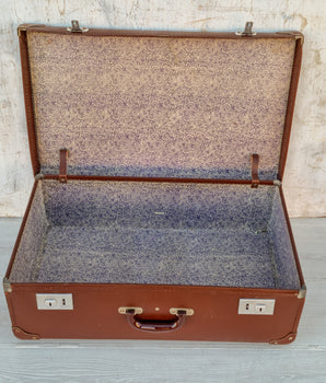 Old Brown 1960s Suitcase