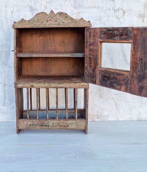 Green Vintage Wall Cabinet