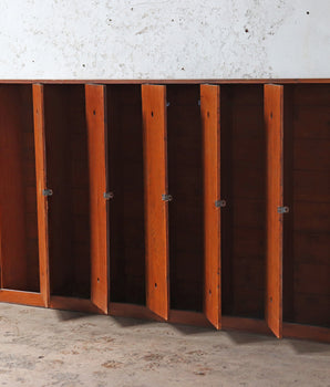 Old Wooden Lockers - 6 Doors