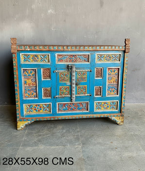 Vintage Blue Damchiya Cabinet
