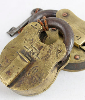 Extra Extra Large Old Brass Padlock