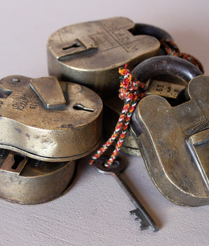 Extra Large Old Brass Padlock