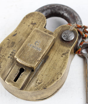 Extra Large Old Brass Padlock