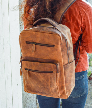 Women's Shackleton Leather Backpack - Large