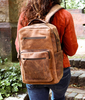 Women's Shackleton Leather Backpack - Large