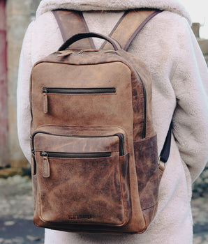 Women's Shackleton Leather Backpack - Large