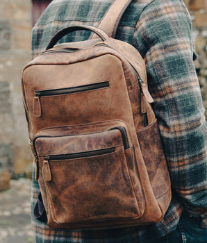 Men's Shackleton Leather Backpack - Large