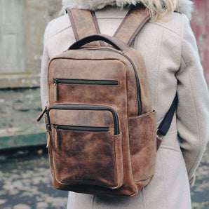 Women's Shackleton Leather Backpack - Small