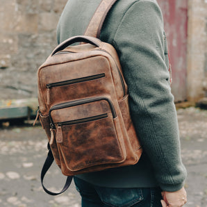 Men's Shackleton Leather Backpack - Small
