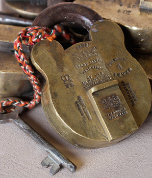 Large Old Brass Padlock