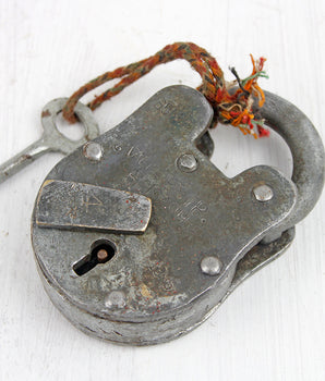 Large Old Iron Padlock