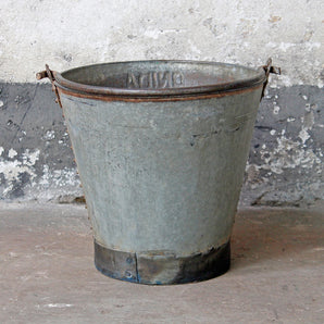 Large Vintage Metal Bucket
