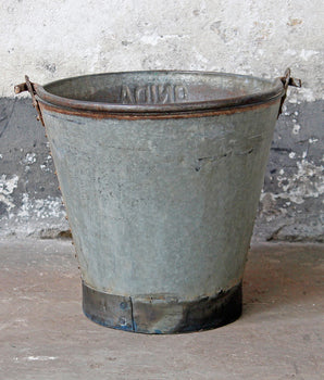 Large Vintage Metal Bucket