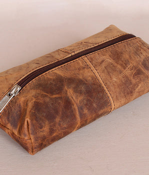 Leather Make Up Case