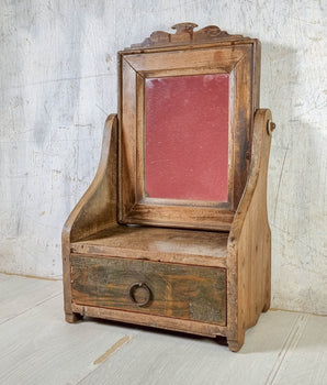 Vintage Mirror With Drawer