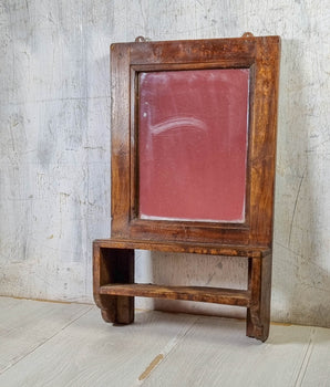 Vintage Teak Framed Mirror
