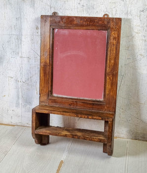 Vintage Teak Framed Mirror