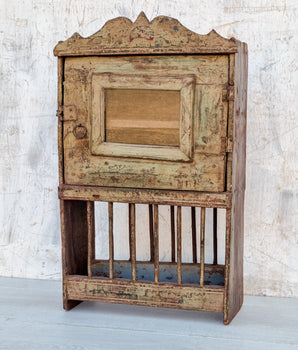 Green Vintage Wall Cabinet