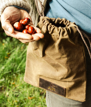 Large Waxed Canvas Foraging Pouch