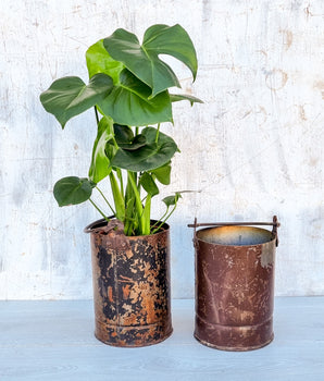 Upcycled Metal Planter