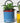 Upcycled Metal Pot - Blue